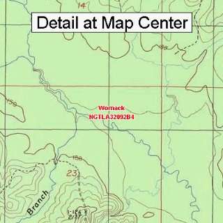  USGS Topographic Quadrangle Map   Womack, Louisiana 