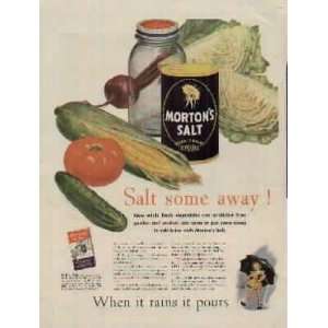   in salt brine with Mortons Salt.  1943 Mortons Salt Ad, A3892A