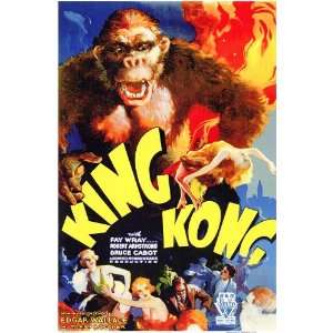  Kong Movie Poster (27 x 40 Inches   69cm x 102cm) (1933)  (Fay Wray 