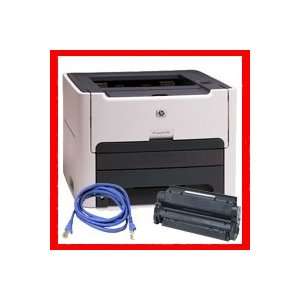  HP LaserJet 1320N Printer Bundle (Toner + Network Cable 