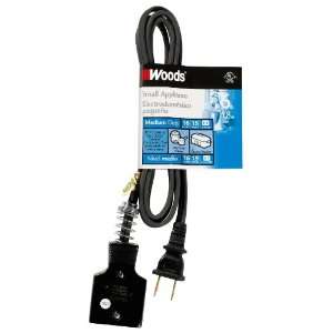  Woods 290 6 Foot HPN Appliance Cord, Black
