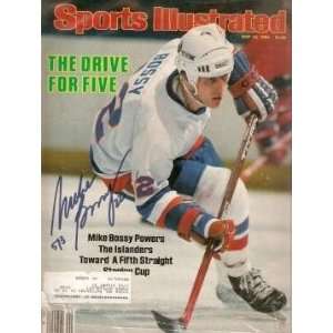 Mike Bossy autographed Sports Illustrated Magazine (New York Islanders 