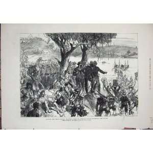  1879 Zulu War Troops Crossing Tugela Lord Chelmsford