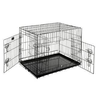Pet Trex Premium Quality 30 Folding Pet Crate Kennel Wire Cage for 