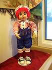 Porcelain Raggedy Andy Doll by Kelly Rubert 24 tall