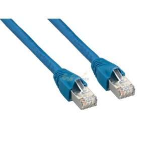  10ft Cat6a 600 MHz Shielded Snagless Patch Cable, Blue 