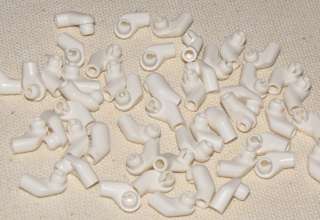 LEGO LOT OF 50 WHITE ARMS ARM MINIFIG BODY PARTS PIECES  