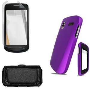 Samsung Focus i917 Combo Rubber Feel Purple Protective Case Faceplate 