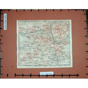  MAP FRANCE 1913 BOULOGNE VIROFLAY BOIS DE MEUDON