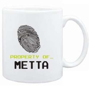  Mug White  Property of _ Metta   Fingerprint  Female 