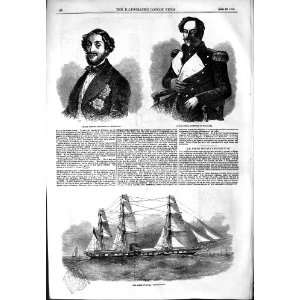 1854 Prince Stirbey Wallachia Moldavia Retribution Ship 