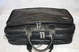 HERITAGE INDIA MADE LEATHER BLACK BUSINESS ORGANIZER BRIEFCASE SATCHEL 