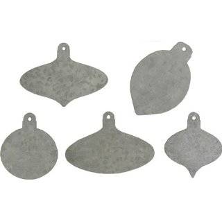 Zinc Tags Bag of 5 Ornament Shaped Gift Tags