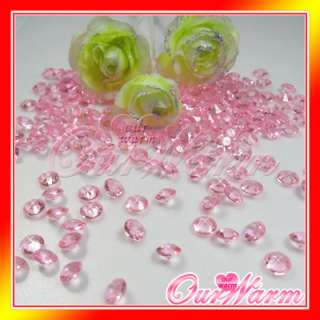 5000 Light Pink Diamond Confetti 6.5mm Wedding Party  