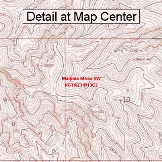   Map   Malpais Mesa SW, Arizona (Folded/Waterproof)