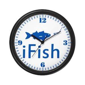  Wall Clock iFish Fishing Fisherman 