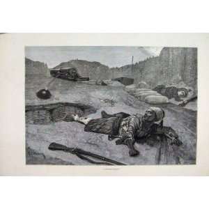  1877 Soldiers Injured Bomb War Scene Fine Art