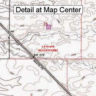  USGS Topographic Quadrangle Map   Le Grand, California 