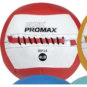   Sports 4 lb Rhino Promax Medicine Ball   Red