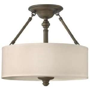  Sussex Collection English Bronze 16 Wide Ceiling Light 