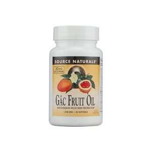  Source Naturals Gac Fruit Oil    1000 mg   30 Softgels Health 