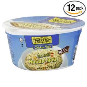 Tradition Chicken Style Bowl No Msg, 2.45 Ounce (Pack of 12)  