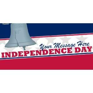  3x6 Vinyl Banner   Independence Day with Generic Message 