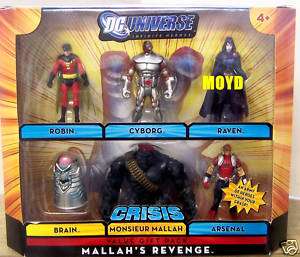 DC Infinite Heroes Mallahs Revenge 6 pack Robin Brain Arsenal Raven 