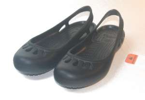 Crocs Malindi Flat Shoes Black 4 5 6 7 8 9 10 11 12  
