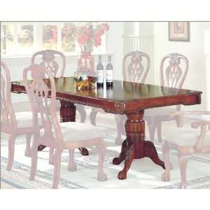  Traditional Pedestal Dining Table in Light Cherry MCFD6002 