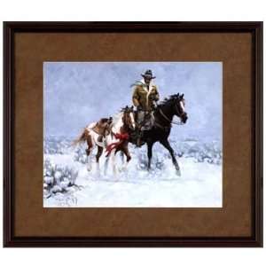  Mary Mayo MA0700 The Christmas Pony by Jim Rey  Wood Frame 