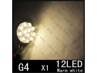 New G4 Base 12 LED Cabinet Spotlight Spot Light Bulbs Lamp 12V Warm 