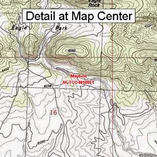  USGS Topographic Quadrangle Map   Maybell, Colorado 