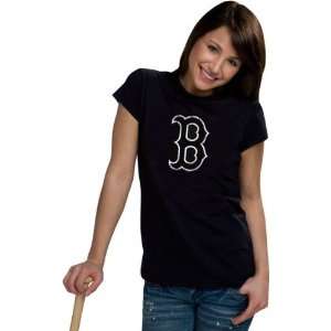   Boston Red Sox Womens Distressed Ink My Team Tee