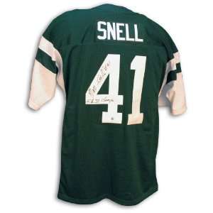  Matt Snell New York Jets Green Throwback Jersey Inscribed 