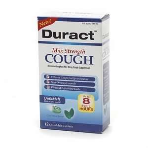  Duract Max Strength Cough QuikMelt Tablets, Cool Mint 
