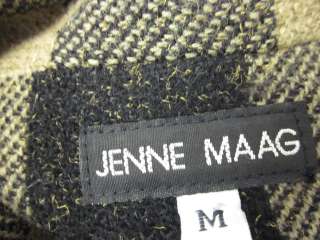 You are bidding on a JENNE MAAG Black Tan Checker Print Blazer Jacket 