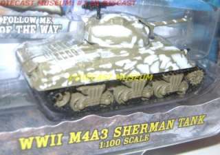 WWII M4A3 SHERMAN TANK MILITARY MUSCLE DIECAST JL RARE  
