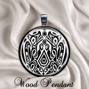 NEW Wood Necklace Pendant Jacob Twilight Tattoo Design  