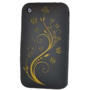 KingCase iPhone 3G & 3GS * Wild Flowers & Butterflies * Soft Silicone 