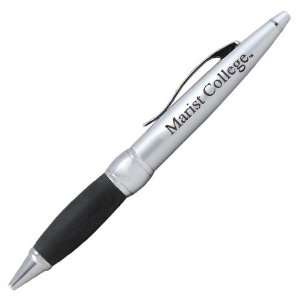   Marist Red Foxes Brushed Silver Twist Ballpoint Pen