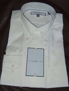 Nwt $65 Authentic Tommy Hilfiger Mens Dress Shirt Button Down White M 