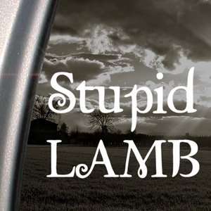    Twilight Edward Cullen Bella Swan Stupid Lamb Decal Automotive