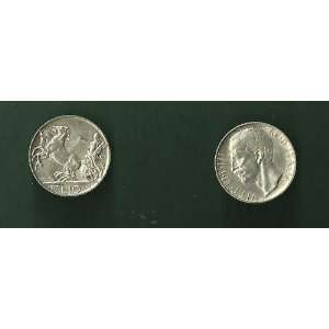  ROYAL ITALY ANTIQUE COIN (QUADRIDGE) 10 LIRA LIRE 1927 