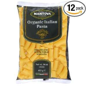 Mantova Italian Organic Pasta, 1 Pound Bags (Pack of 12)  
