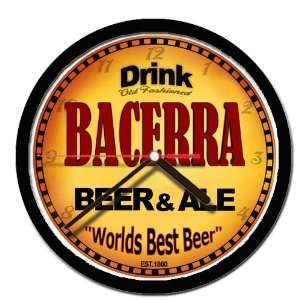  BACERRA beer and ale wall clock 
