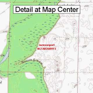  USGS Topographic Quadrangle Map   Jacksonport, Arkansas 