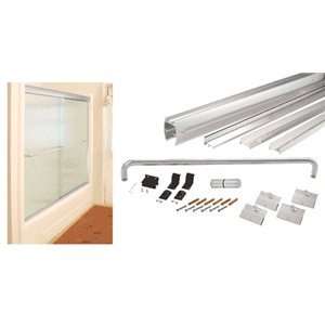   DK Series Sliding Shower Door Kit With Metal Jambs for 1/4 Glass