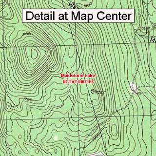 USGS Topographic Quadrangle Map   Maidstone Lake, Vermont (Folded 