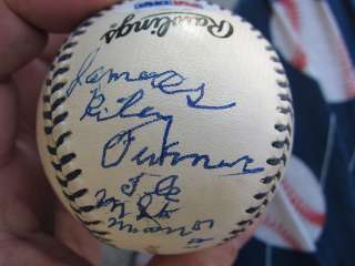 Jim Turner Yankees single signed Baseball Ball Stat Ball PSA/DNA auto 
